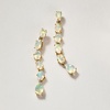 image:imageRossSimons Opal Linear Drop Earrings in 18kt Gold Over Sterling