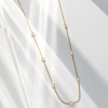 image:imageRossSimons Pure Collection 020 ct tw Diamond Station Necklace in 14kt Yellow Gold 16 inches