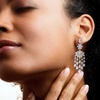 image:imageRossSimons RhodiumPlated Chandelier Earrings With 1660 ct tw Czs