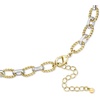 image:imageRossSimons Silver and 14kt GoldPlated Link Necklace 18 inches