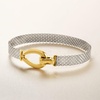 image:imageRossSimons Sterling Silver BismarkLink Bracelet With 18kt Gold Over Sterlingno gemstone