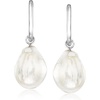 image:imageRossSimons Sterling Silver Hoop Earrings With Removable 1213mm Cultured Baroque Pearl Drops