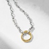 image:imageRossSimons Sterling Silver and 14kt Yellow Gold MultiCircle RoloChain NecklaceNo Gemstone