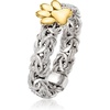 image:imageRossSimons Sterling Silver and 18kt Gold Over Sterling Byzantine Paw Print RingNo Gemstone
