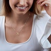 image:imageRossSimons Sterling Silver and 18kt Gold Over Sterling LumachinaChain Toggle NecklaceNo Gemstone