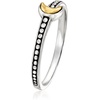 image:imageRossSimons Sterling Silver and 18kt Yellow Gold BaliStyle Moon RingNo Gemstone