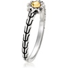 image:imageRossSimons Sterling Silver and 18kt Yellow Gold BaliStyle Sun RingNo Gemstone