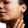 image:imageRossSimons Sterling Silver and 18kt Yellow Gold BaliStyle Teardrop Earrings