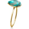 image:imageRossSimons Turquoise Ring in 10kt Yellow GoldCreated Turquoise