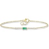 image:imagePure Collection by RossSimons 010 Carat Emerald and 11 ct tw Diamond Bar Bracelet in 14kt Yellow GoldEmerald