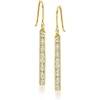 image:imagePure Collection by RossSimons 025 ct tw LabGrown Diamond Linear Bar Drop Earrings in 18kt Gold Over Sterling