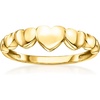 image:imagePure Collection by RossSimons 18kt Gold Over Sterling Graduated Heart RingNo Gemstone