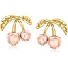image:imagePure Collection by RossSimons Italian 10kt 2Tone Gold Petite Cherry Earrings