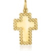 image:imagePure Collection by RossSimons Italian 10kt Yellow Gold Beaded Cross Pendant