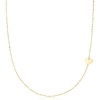 image:imagePure Collection by RossSimons Italian 10kt Yellow Gold Single Heart Station NecklaceNo Gemstone
