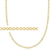 image:imagePure Collection by RossSimons Italian 18kt Gold Over Sterling FlatBead NecklaceNo Gemstone