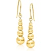 image:imagePure Collection by RossSimons Italian 18kt Gold Over Sterling Graduated Bead Drop Earrings