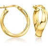 image:imagePure Collection by RossSimons Italian 18kt Gold Over Sterling Twisted Hoop Earrings