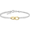 image:imagePure Collection by RossSimons Italian 18kt Gold Over Sterling and Sterling Silver Interlocking Oval Braceletno gemstone