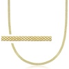 image:imagePure Collection by RossSimons Italian 37mm 18kt Gold Over Sterling BismarkLink NecklaceNo Gemstone
