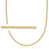 image:imagePure Collection by RossSimons Italian 3mm 18kt Gold Over Sterling Bead NecklaceNo Gemstone