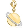 image:imageRossSimons 010 ct tw Diamond Planet Charm in 18kt Gold Over Sterling