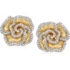 image:imageRossSimons 020 ct tw Diamond Flower Earrings in 18kt Gold Over Sterling