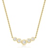 image:imageRossSimons 025 ct tw BezelSet LabGrown Diamond Bar Necklace in 18kt Gold Over SterlingDiamond