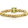 image:imageRossSimons 030 Carat Peridot Byzantine Ring in 18kt Gold Over SterlingPeridot
