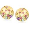 image:imageRossSimons 046 ct tw MultiGemstone Disc Earrings in 18kt Gold Over Sterling