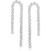 image:imageRossSimons 100 ct tw BezelSet LabGrown Diamond Drop Earrings in Sterling Silver