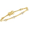 image:imageRossSimons 100 ct tw BezelSet LabGrown Diamond Station Bracelet in 18kt Gold Over SterlingDiamond