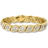 image:imageRossSimons 100 ct tw Diamond Bracelet in 18kt Gold Over SterlingDiamond