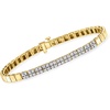 image:imageRossSimons 100 ct tw Diamond SquareLink Bracelet in 18kt Gold Over SterlingDiamond