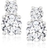 image:imageRossSimons 100 ct tw LabGrown Diamond 2Stone Earrings in Sterling Silver