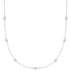 image:imageRossSimons 100 ct tw Moissanite Station Necklace in Sterling SilverMoissanite