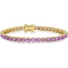 image:imageRossSimons 1000 ct tw Amethyst Tennis Bracelet in 18kt Gold Over SterlingAmethyst
