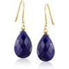 image:imageRossSimons 1000 ct tw Sapphire Drop Earrings in 10kt Yellow Gold