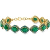 image:imageRossSimons 1300 ct tw Emerald and 710 ct tw London Blue Topaz Bracelet in 18kt Gold Over SterlingEmerald