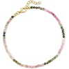 image:imageRossSimons 1300 ct tw Multicolored Tourmaline Bead Anklet in 18kt Gold Over Sterling 9 inches