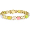 image:imageRossSimons 1370 ct tw Pastel MultiGemstone Bracelet in 18kt Gold Over SterlingAgate