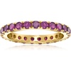 image:imageRossSimons 140 ct tw Amethyst Eternity Band in 18kt Gold Over SterlingAmethyst