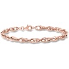 image:imageRossSimons 14kt Rose Gold DoubleOval Link Braceletno gemstone