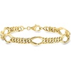 image:imageRossSimons 14kt Yellow Gold Geometric OvalLink Braceletno gemstone
