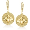 image:imageRossSimons 14kt Yellow GoldPlated Bumblebee Drop Earrings