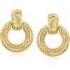 image:imageRossSimons 14kt Yellow GoldPlated Doorknocker Earrings