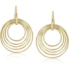 image:imageRossSimons 14kt Yellow GoldPlated MultiCircle Drop Earrings