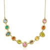 image:imageRossSimons 14kt Yellow GoldPlated Necklace With Natural and Simulated Multicolored Gemstones 18 inches