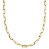 image:imageRossSimons 14kt Yellow GoldPlated Paper Clip Link NecklaceNo Gemstone