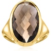 image:imageRossSimons 14kt Yellow GoldPlated Ring With 775 Carat Smoky QuartzQuartz